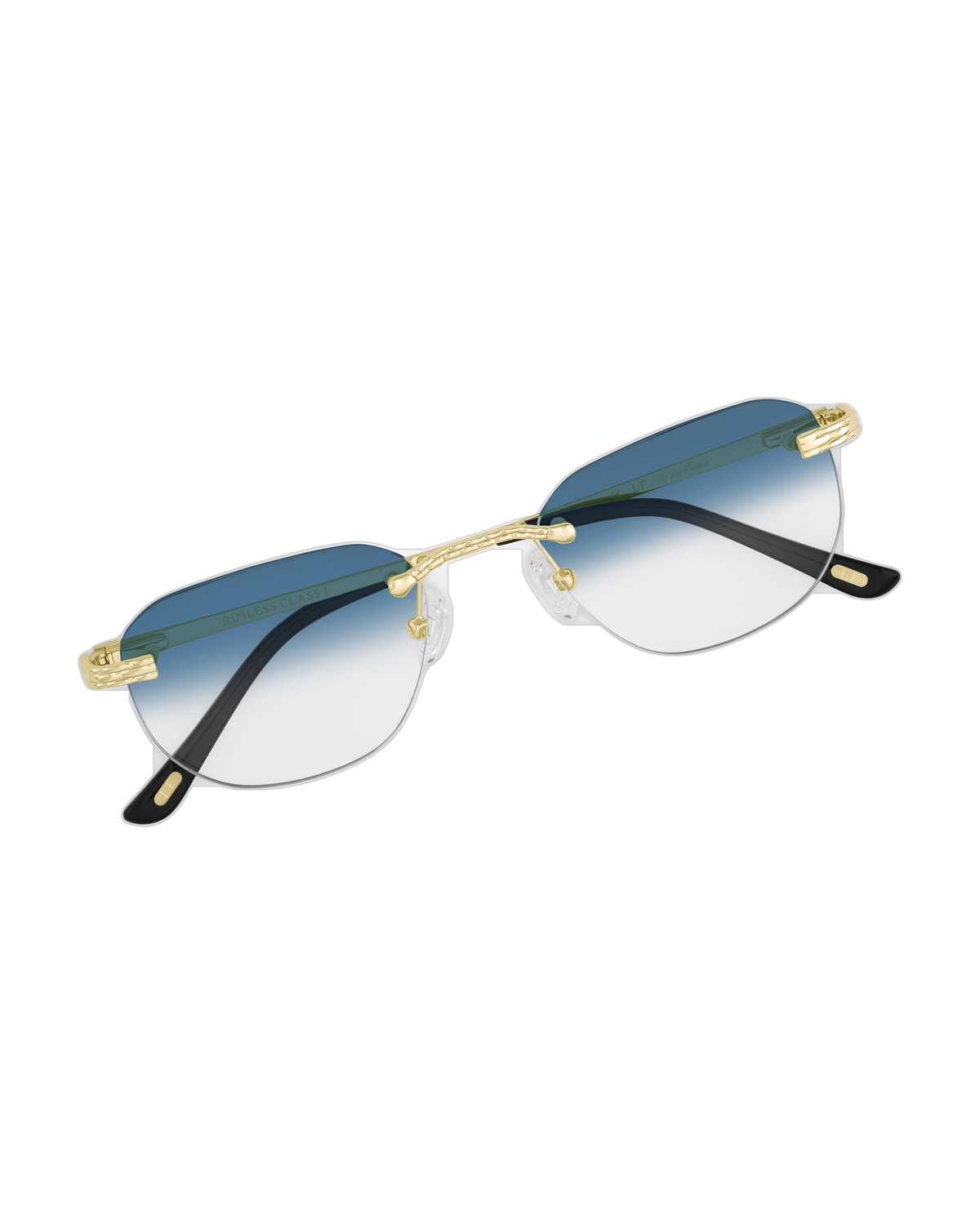 Lux Frames - Gold Rimless Class I - Blue Fade