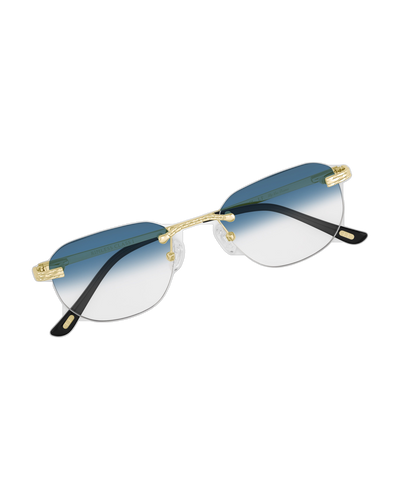 Lux Frames - Gold Rimless Class I - Blue Fade