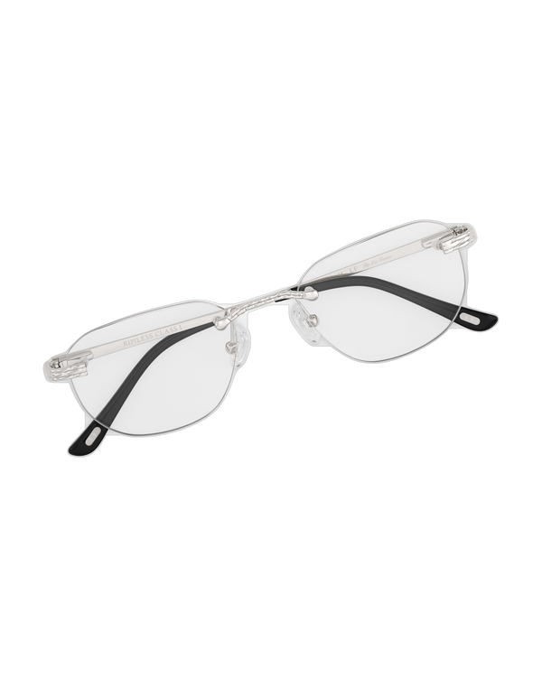 Lux Frames - Silver Rimless Class I - Clear Lens