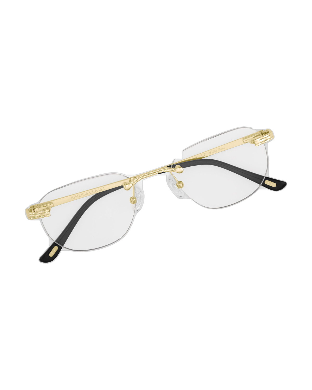 Lux Frames - Gold Rimless Class I - Light Adaptive Clear to Brown Lens