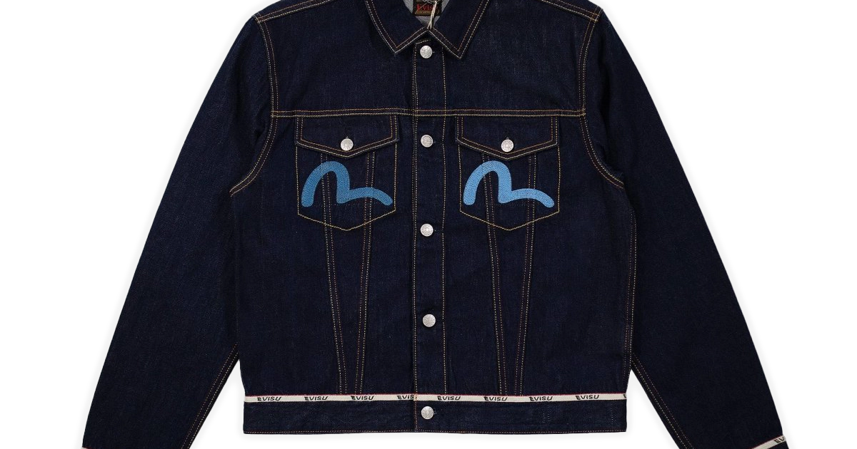 Evisu Denim Jacket with Eagle Embroidery | Bloc Magasin