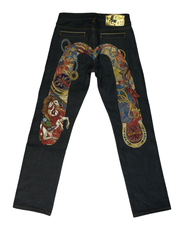 Evisu - Embroidered Selvedge Jeans — view 2