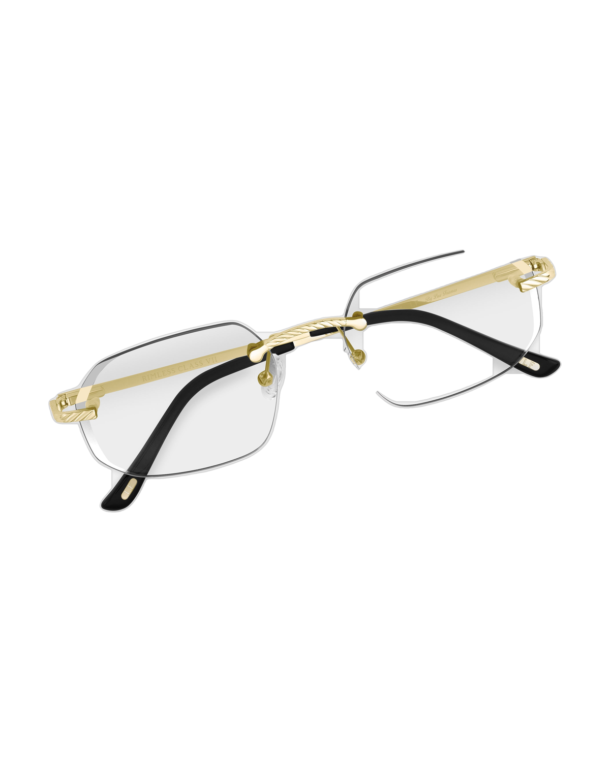 Lux Frames - Gold Rimless Class VII — Clear Lens