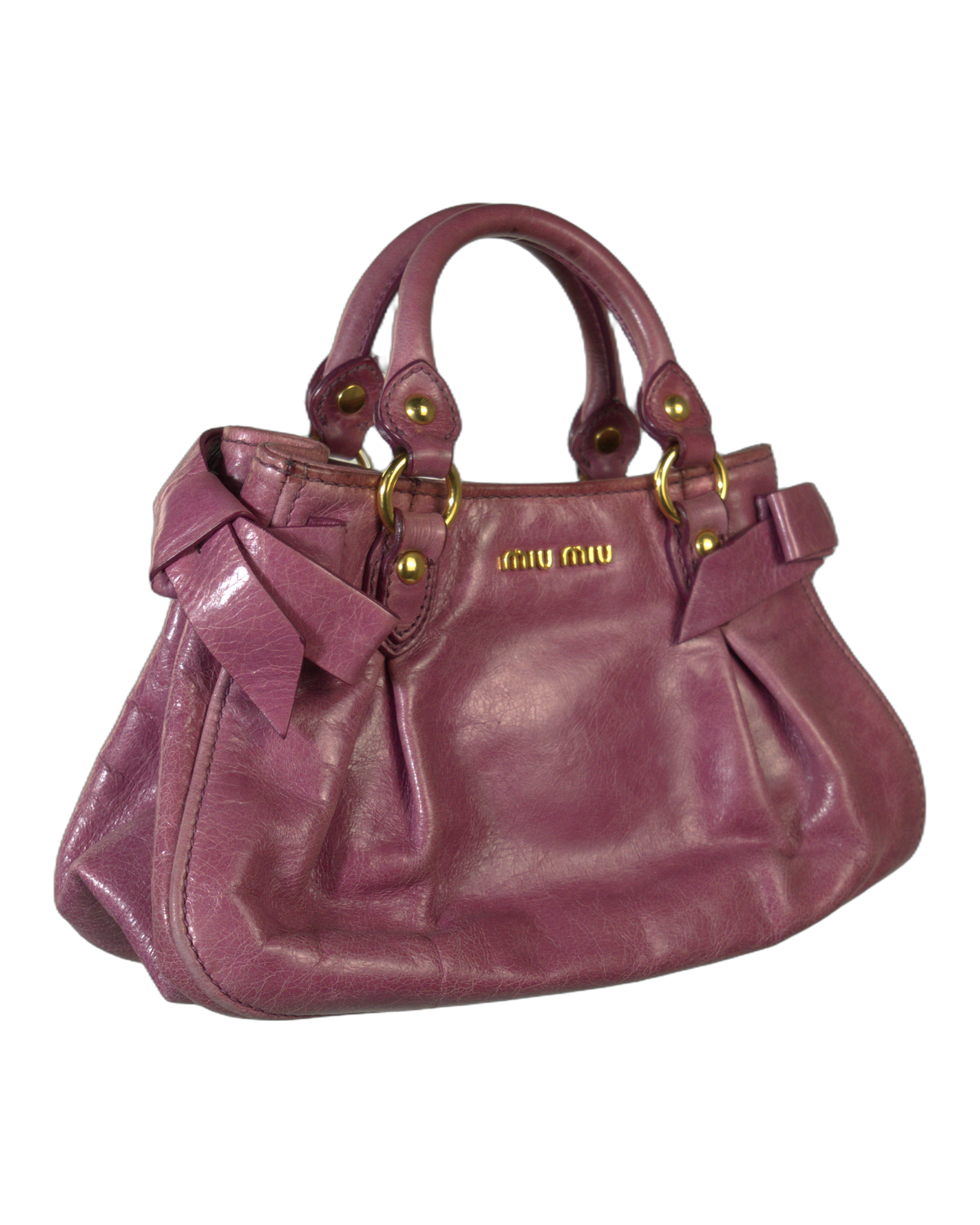 Miu Miu - Vitello Lux Bow Bag — vintage