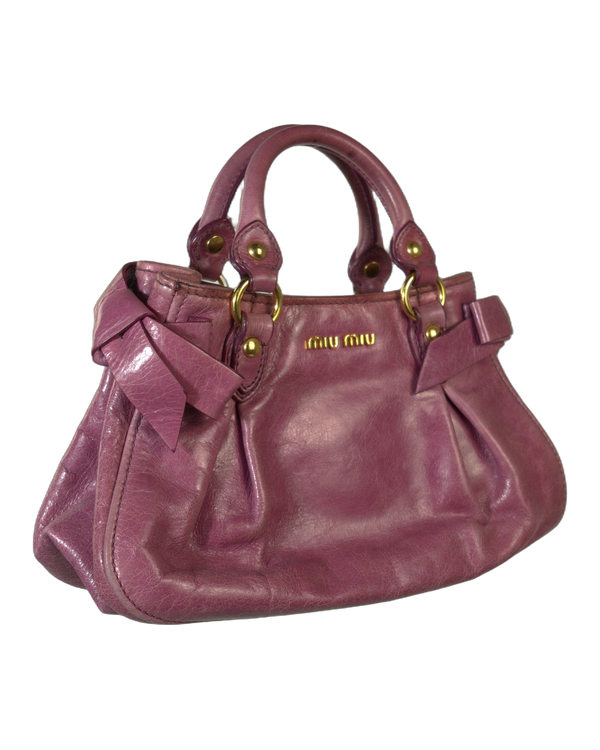 Miu Miu - Vitello Lux Bow Bag
