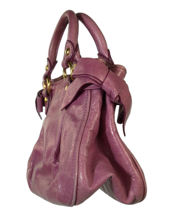 Miu Miu - Vitello Lux Bow Bag — vintage — view 4