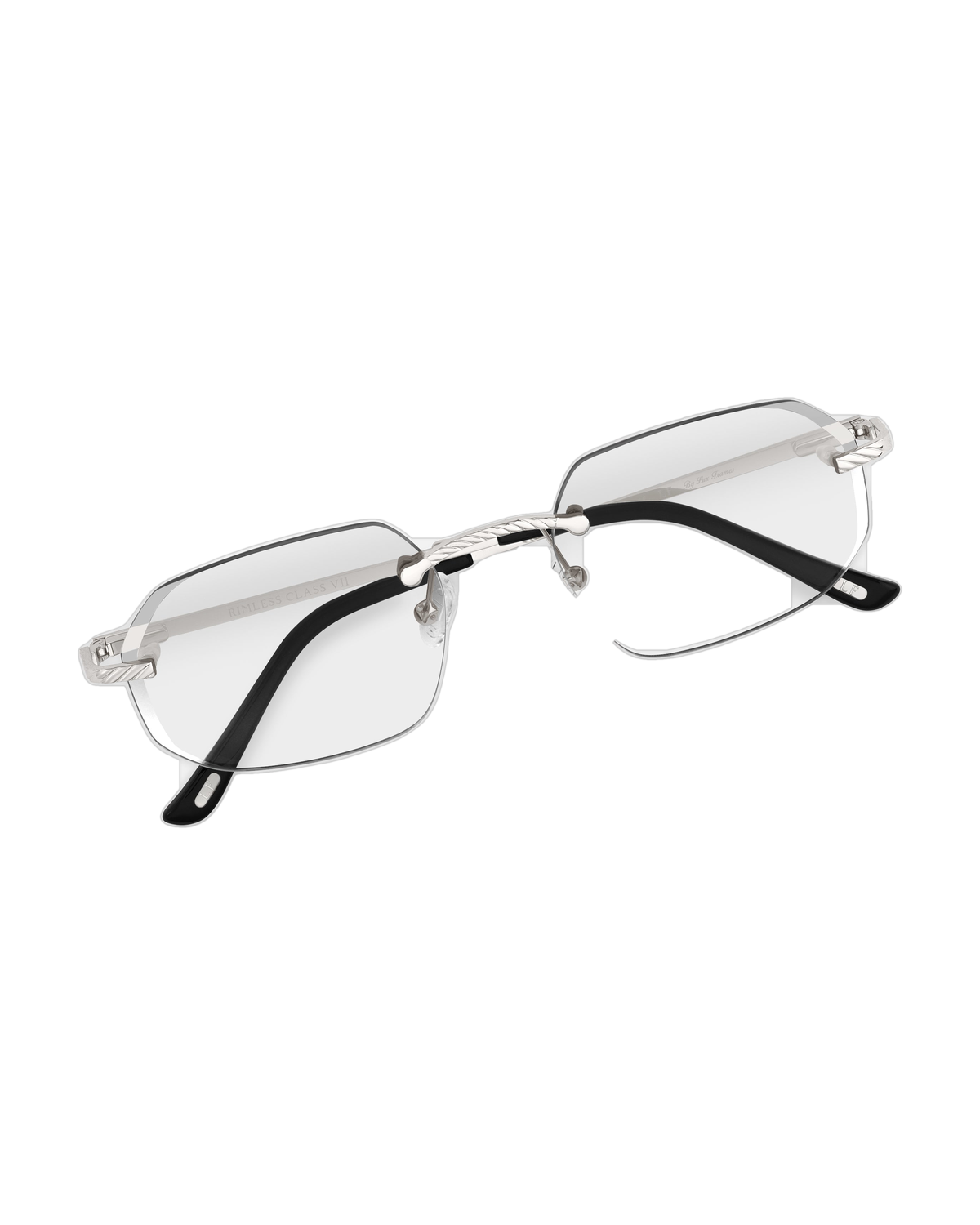 Lux Frames - Silver Rimless Class VII - Clear Lens